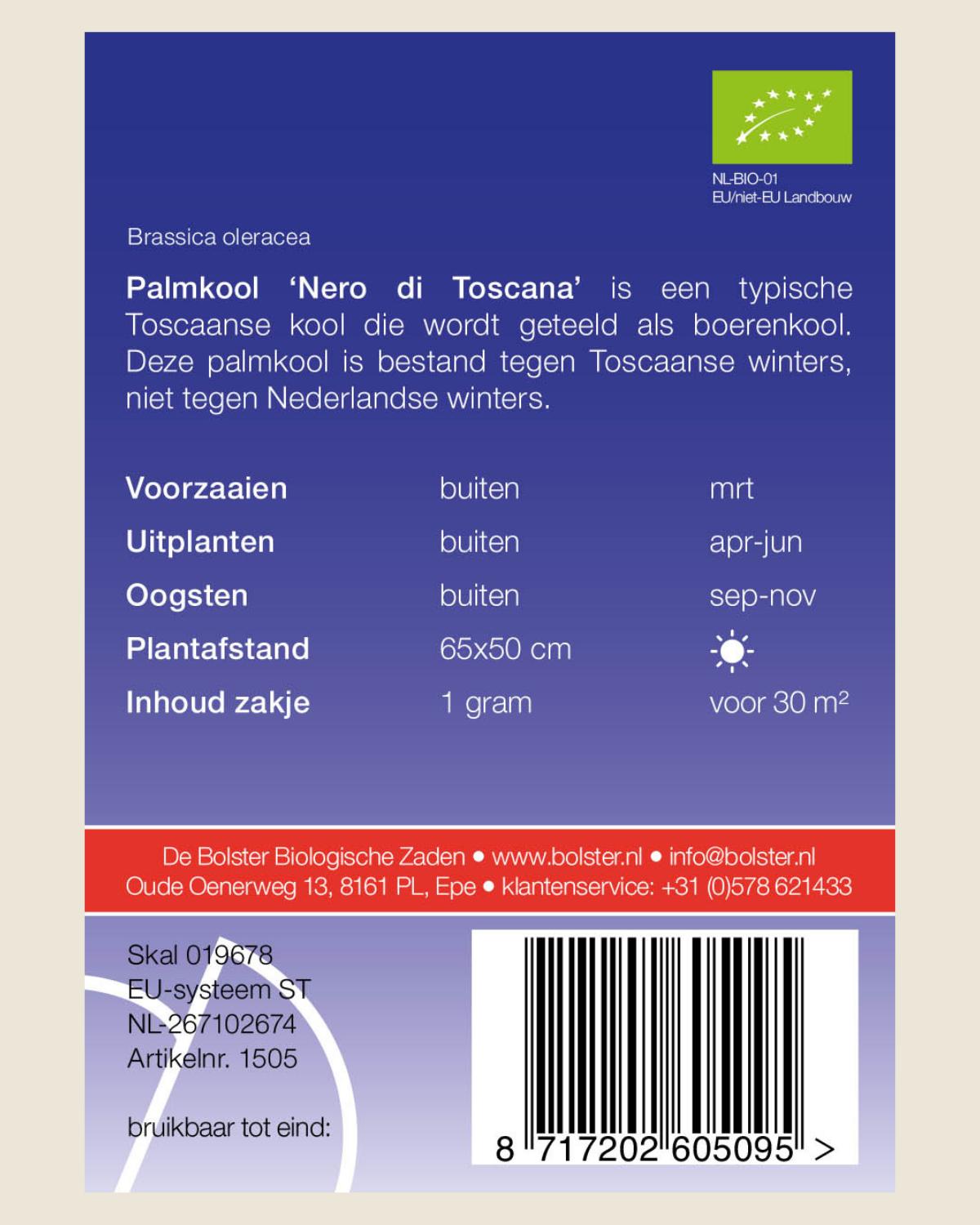 Palmkool 'Nero di Toscana' BIO