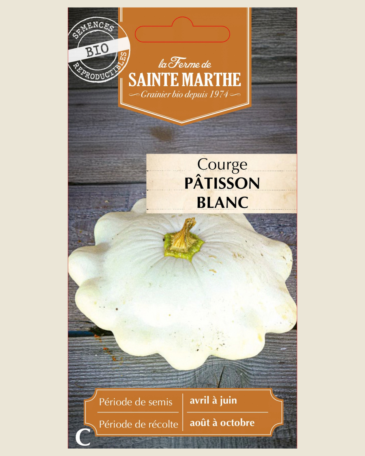Pâtisson wit BIO zakje - De Groene Makers