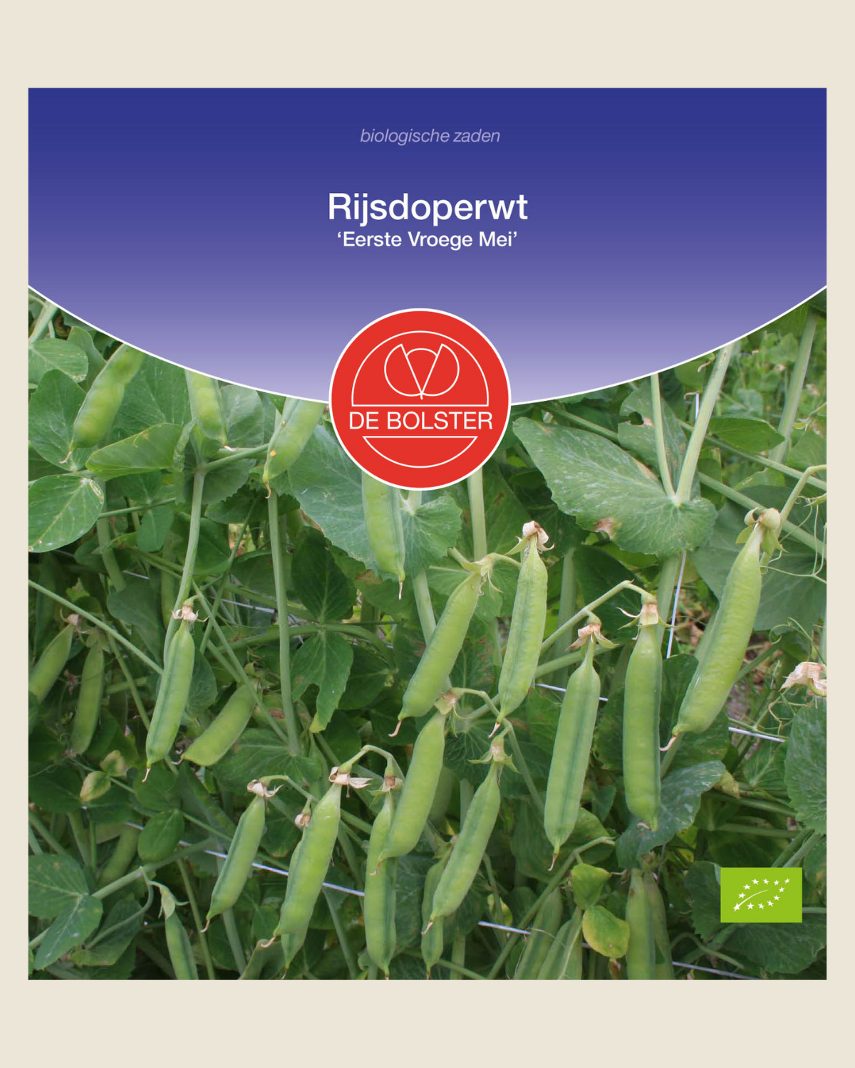 Rijsdoperwt 'Eerste Vroege Mei' BIO