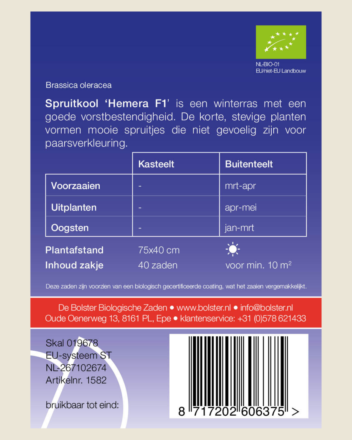 Spruitkool 'Hemera F1' BIO
