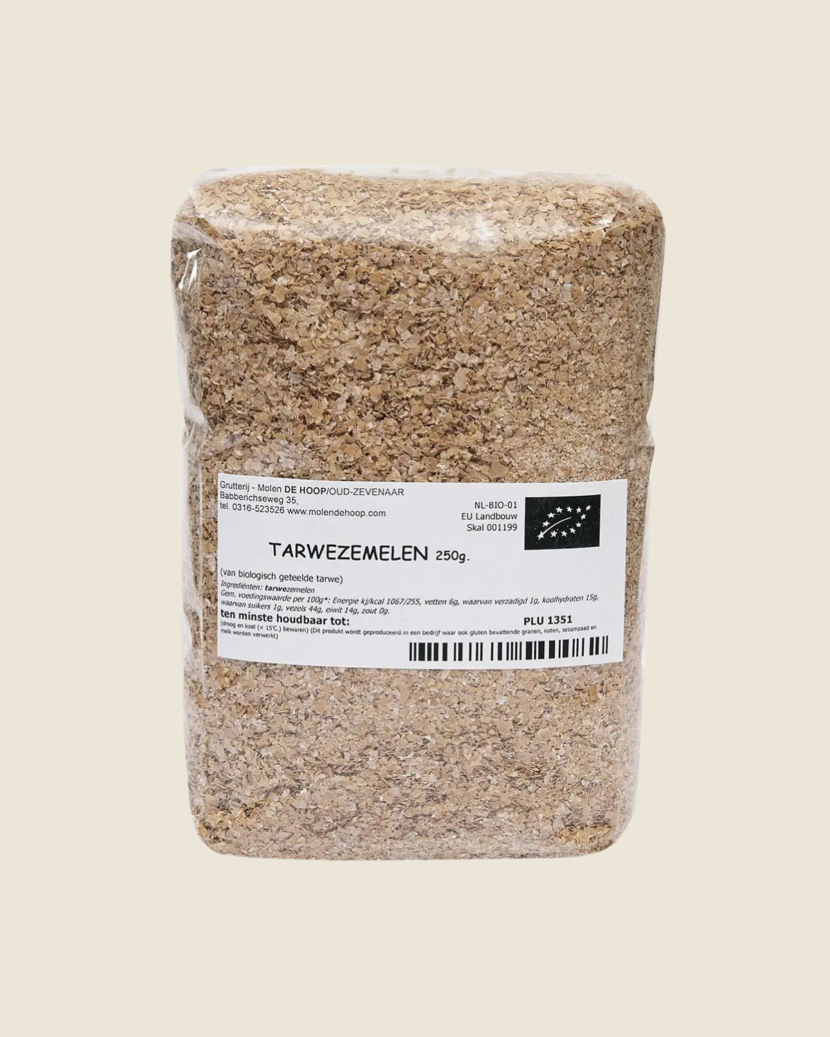 Tarwezemelen biologisch 250 gram