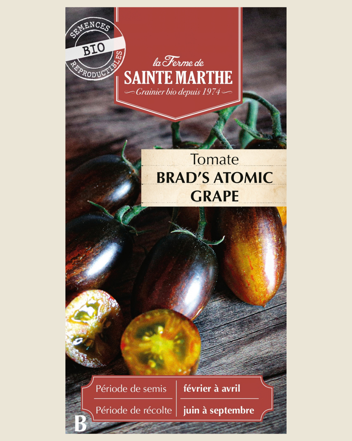 Tomaat 'Brad's Atomic Grape' BIO zakje - De Groene Makers