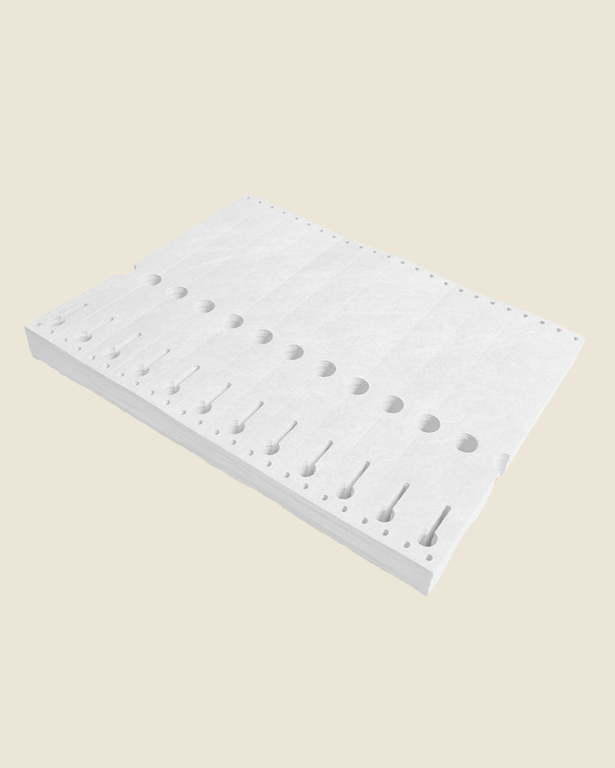 Tyvek sleufetiketten wit, 220 x 25,4 mm